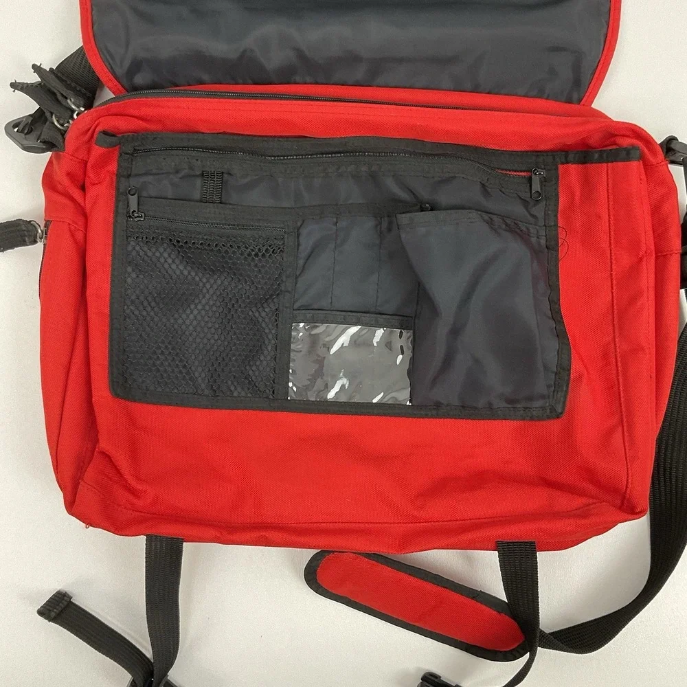 GH Bass Co Orange Messenger Bag Laptop Shoulder‎ Crossbody Work Travel Bag
